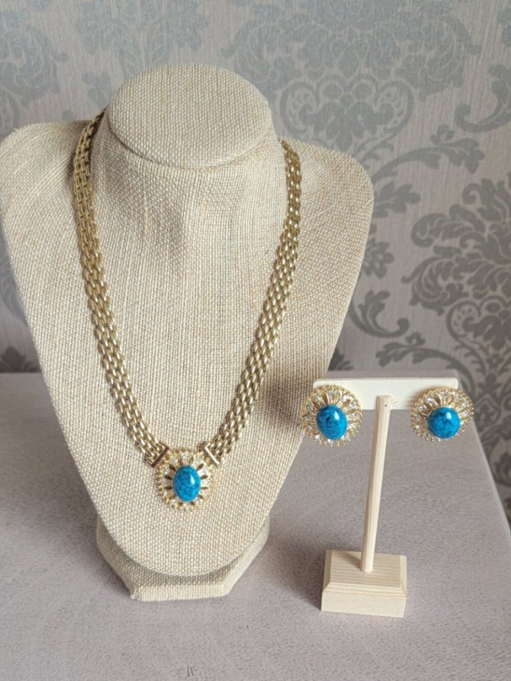 Vintage 1970's Gold Plated Set